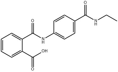 2-({4-[(ethylamino)carbonyl]anilino}carbonyl)benzoic acid Struktur