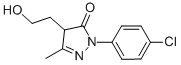 1-(4-CHLOROPHENYL)-4-(2-HYDROXYETHYL)-3-METHYL-4,5-DIHYDRO-1H-PYRAZOL-5-ONE Struktur