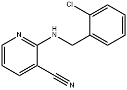 2-[(2-chlorobenzyl)amino]nicotinonitrile Struktur