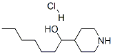 4-PIPERIDINEMETHANOL, .ALPHA.-HEXYL-, HYDROCHLORIDE Struktur