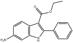 ETHYL 6-AMINO-2-PHENYL-1H-INDOLE-3-CARBOXYLATE Struktur