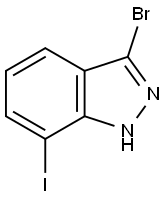 1H-INDAZOLE, 3-BROMO-7-IODO- Struktur