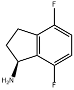 (S)-4,7-DIFLUORO-INDAN-1-YLAMINE Struktur