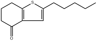 2-PENTYL-6,7-DIHYDRO-5H-BENZO[B]THIOPHEN-4-ONE Struktur