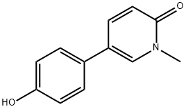 5-(4-Hydroxyphenyl)-1-methylpyridin-2(1H)-one Struktur