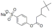 sodium 4-(3,5,5-trimethylhexanoyloxy)benzenesulfonate Struktur