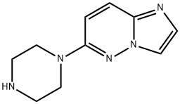 6-piperazin-1-ylimidazo[1,2-b]pyridazine hydrochloride Struktur