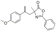 5(4H)-Oxazolone,  4-[2-(4-methoxyphenyl)-2-propen-1-yl]-4-methyl-2-phenyl- Struktur