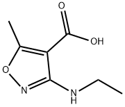 4-Isoxazolecarboxylic  acid,  3-(ethylamino)-5-methyl- Struktur