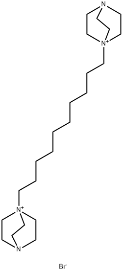 1,1'-(DECANE-1,10-DIYL)BIS[4-AZA-1-AZONIABICYCLO[2.2.2]OCTANE] DIBROMIDE Struktur