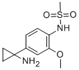 Methanesulfonamide, N-[4-(1-aminocyclopropyl)-2-methoxyphenyl]- Struktur