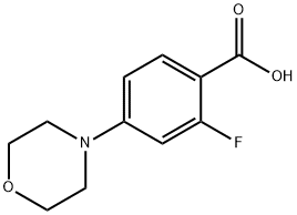 2-FLUORO-4-MORPHOLINOBENZOIC ACID Struktur