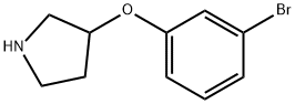 3-(3-BROMOPHENOXY)PYRROLIDINE Struktur