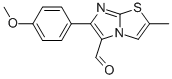 6-(4-METHOXYPHENYL)-2-METHYLIMIDAZO[2,1-B]THIAZOLE-5-CARBOXALDEHYDE Struktur