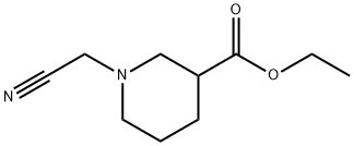 ethyl 1-(cyanomethyl)piperidine-3-carboxylate(SALTDATA: FREE) Struktur