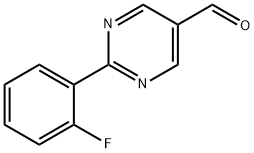 2-(2-Fluorophenyl)-pyrimidinecarboxaldehyde Struktur