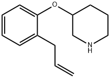 2-ALLYLPHENYL 3-PIPERIDINYL ETHER Struktur