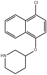 3-[(4-Chloro-1-naphthyl)oxy]piperidinehydrochloride Struktur