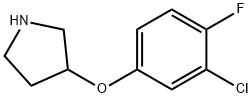 3-(3-CHLORO-4-FLUOROPHENOXY)PYRROLIDINE Struktur