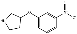 3-(3-NITROPHENOXY)PYRROLIDINE Struktur