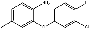 2-(3-chloro-4-fluorophenoxy)-4-methylaniline Struktur