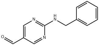 2-(BENZYLAMINO)PYRIMIDINE-5-CARBALDEHYDE Struktur