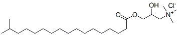 [2-hydroxy-3-[(1-oxoisooctadecyl)oxy]propyl]trimethylammonium chloride Struktur