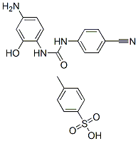 N-(4-amino-2-hydroxyphenyl)-N'-(p-cyanophenyl)urea mono(toluene-p-sulphonate) Struktur