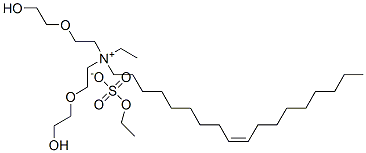 (Z)-N-エチル-N,N-ビス[2-(2-ヒドロキシエトキシ)エチル]-9-オクタデセン-1-アミニウム?(硫酸エチル)アニオン 化學(xué)構(gòu)造式