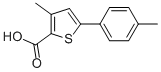 3-METHYL-5-P-TOLYLTHIOPHENE-2-CARBOXYLIC ACID Struktur