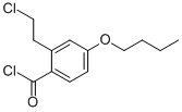 4-BUTOXY-2-(2-CHLOROETHYL)BENZOYL CHLORIDE Struktur