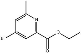 2-Pyridinecarboxylic acid, 4-broMo-6-Methyl-, ethyl ester Struktur