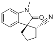 (1R,2R)-1'-METHYL-2'-OXOSPIRO[CYCLOPENTANE-1,3'-INDOLINE]-2-CARBONITRILE Struktur