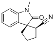 (1R,2S)-1'-METHYL-2'-OXOSPIRO[CYCLOPENTANE-1,3'-INDOLINE]-2-CARBONITRILE Struktur