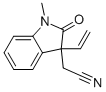 2-(1-METHYL-2-OXO-3-VINYLINDOLIN-3-YL)ACETONITRILE Struktur