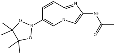 AcetaMide, N-[6-(4,4,5,5-tetraMethyl-1,3,2-dioxaborolan-2-yl)iMidazo[1,2-a]pyridin-2-yl]- Struktur