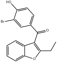 bromobenzarone Struktur