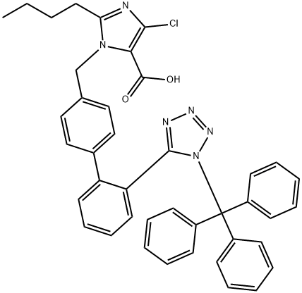 N-Trityl Losartan Carboxylic Acid Struktur