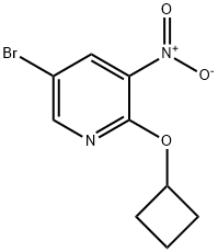 5-Bromo-2-cyclobutoxy-3-nitro-pyridine
 Struktur