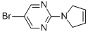 5-Bromo-2-(2,5-dihydro-pyrrol-1-yl)-pyrimidine
 Struktur