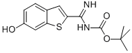 Carbamic acid, N-[(6-hydroxybenzo[b]thien-2-yl)iminomethyl]-, 1,1-dimethylethyl ester Struktur