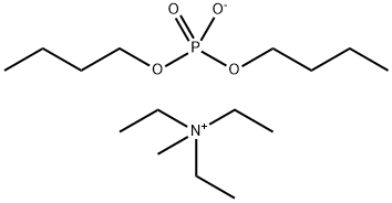 Methyltriethylammonium  dibutyl  phosphate Struktur