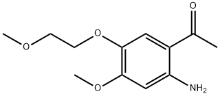 Ethanone,1-[2-amino-4-methoxy-5-(2-methoxyethoxy)phenyl]- Struktur