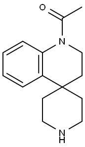 1-(2',3'-Dihydro-1'H-spiro[piperidine-4,4'-quinolin]-1'-yl)ethanone Struktur