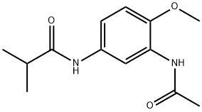 Propanamide,  N-[3-(acetylamino)-4-methoxyphenyl]-2-methyl- Struktur