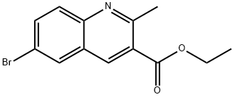 6-BROMO-2-METHYLQUINOLINE-3-CARBOXYLIC ACID ETHYL ESTER Struktur