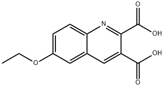 6-ETHOXYQUINOLINE-2,3-DICARBOXYLIC ACID Struktur