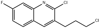 2-CHLORO-3-(3-CHLOROPROPYL)-7-FLUOROQUINOLINE Struktur