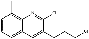 2-CHLORO-3-(3-CHLOROPROPYL)-8-METHYLQUINOLINE Struktur