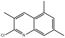 2-CHLORO-3,5,7-TRIMETHYLQUINOLINE Struktur